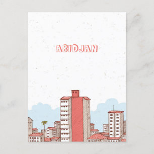 Abidjan Ivory Coast Postcard Postkarte