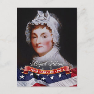 Abigail Adams, First Lady of the USA Postkarte