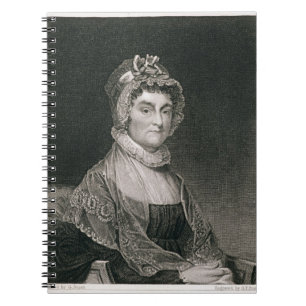 Abigail Adams, graviert von G.F. Storm (fl.c.1834) Notizblock