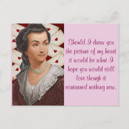 Abigail Adams Liebe Postkarte