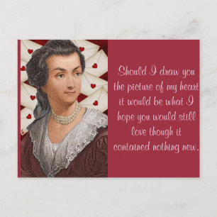 Abigail Adams love letters Postkarte