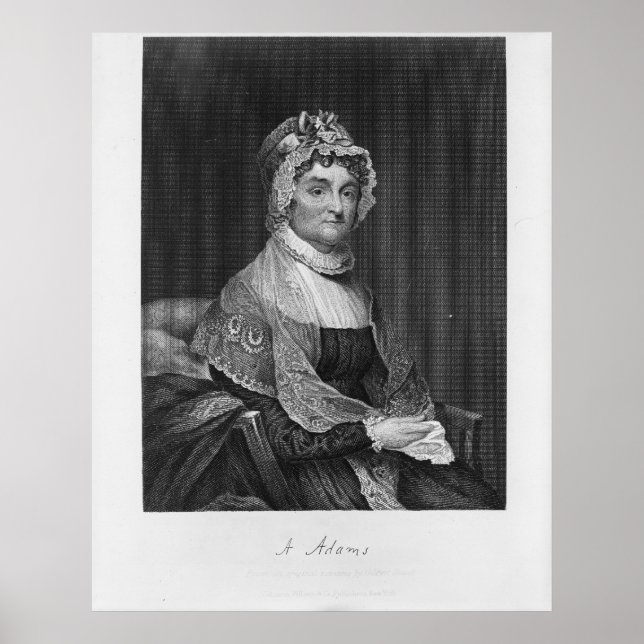ABIGAIL ADAMS von einem originalen Gemälde von G.  Poster (Vorne)