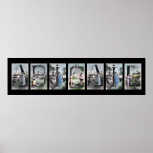 ABIGAIL Alphabet Letter Name Art Poster