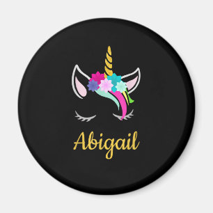 Abigail Dark Unicorn Name T - Shirt Magnet