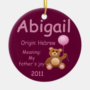 Abigail / Foto Keramik Ornament