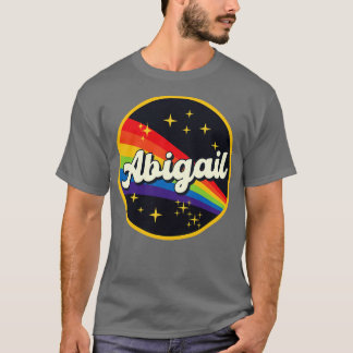 Abigail Regenbogen im Weltraum Vintager Stil T-Shirt