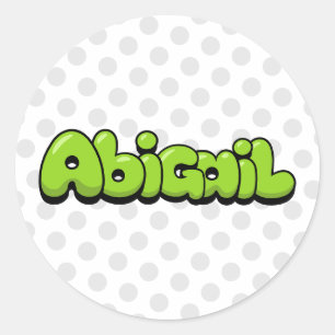 Abigail Runder Aufkleber