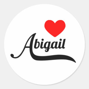 Abigail Runder Aufkleber