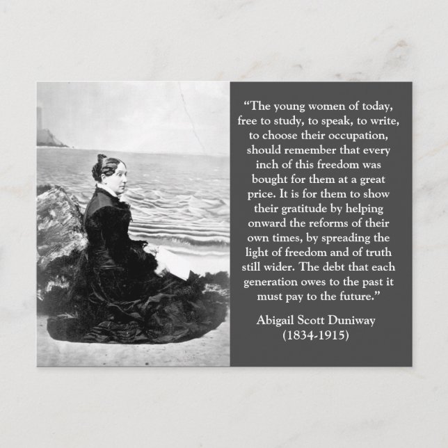 Abigail Scott Duniway Oregon Suffrage Leader Postkarte (Vorderseite)