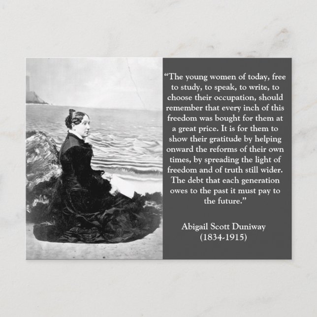 Abigail Scott Duniway Suffrage Oregon Leader Postkarte (Vorderseite)