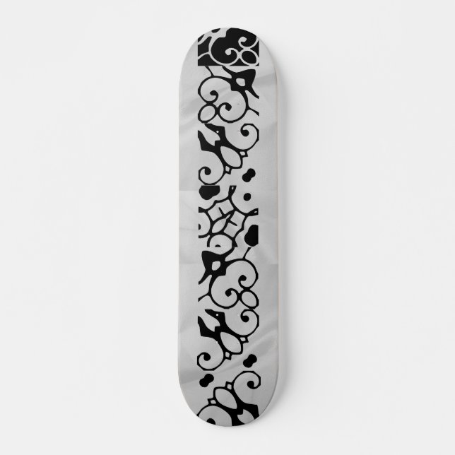 Abigail White Wave Wingnut Designer V Skateboard (Vorne)