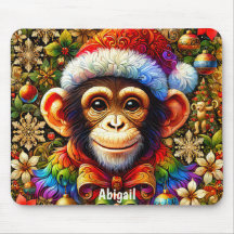 ABIGAIL~ Zany CHIMPANZEE Weihnachten