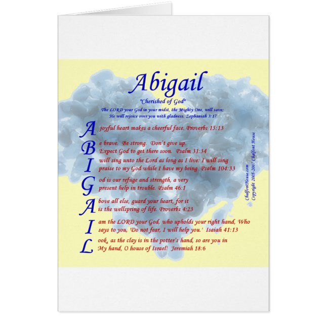 AbigailAcrostic (Vorne)