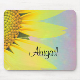 Abigal Regenbogen Sonnenblume Mousepad