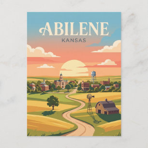 Abilene Kansas Postkarte