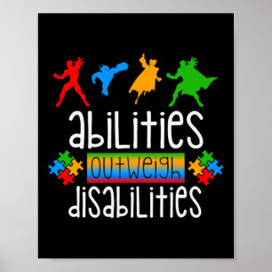 Abilities sind größer als Disabili Poster