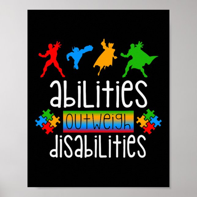 Abilities sind größer als Disabili Poster (Vorne)