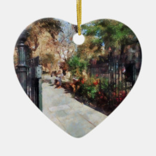 Abingdon Square Park Greenwich Village Keramikornament
