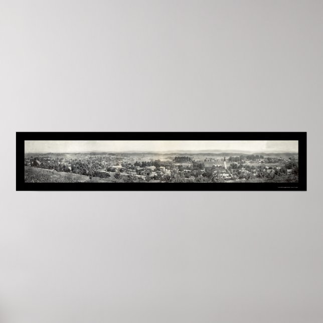 Abingdon Virgina Foto 1915 Poster (Vorne)