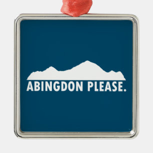 Abingdon Virginia Bitte Ornament Aus Metall