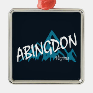 Abingdon Virginia Mountains Ornament Aus Metall