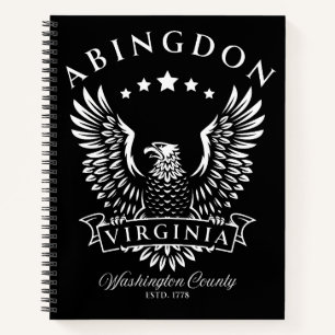 Abingdon Washington Landkreis Virginia Vintag Eagl Notizbuch