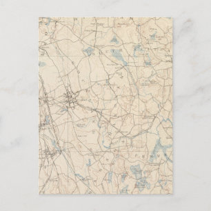 Abington, Massachusets Postkarte