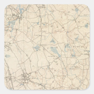 Abington, Massachusetts Quadratischer Aufkleber