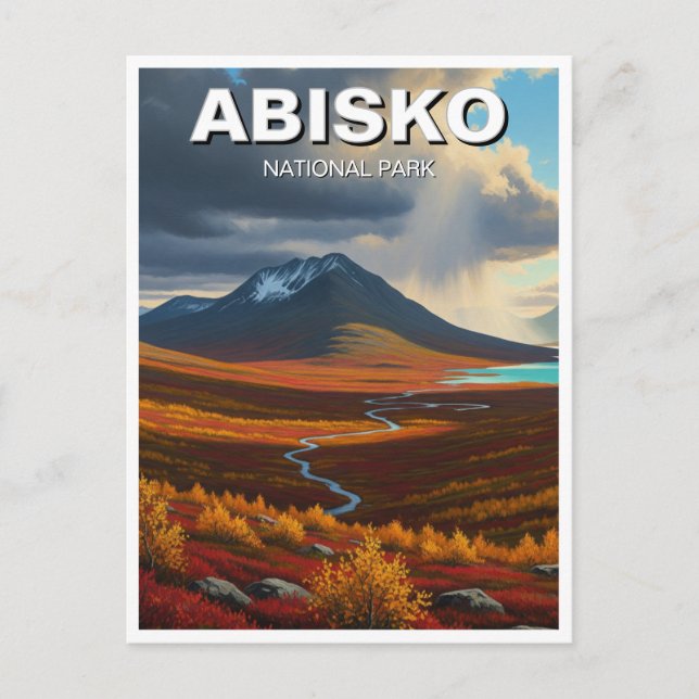 Abisko Nationalpark Schweden Reisen Postkarte (Vorderseite)