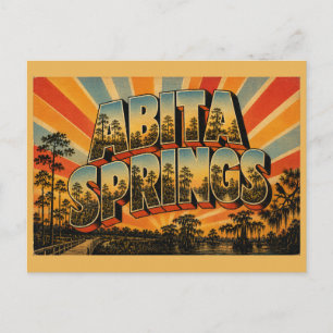 Abita Springs Louisiana Kiefern-Savanne-Sumpf-Kuns Postkarte