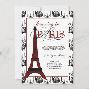 Abitur-Ball-Einladungen nach Paris Einladung