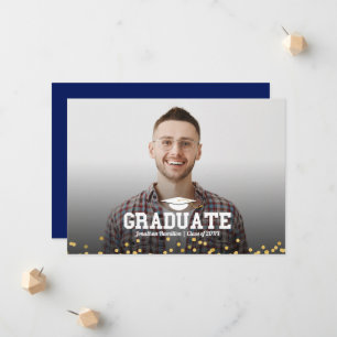 Abitur-Foto-Ankündigungskarte Ankündigung