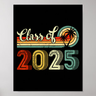 Abiturient 2025 Senior 2025 Retro Zurück zur Schul Poster