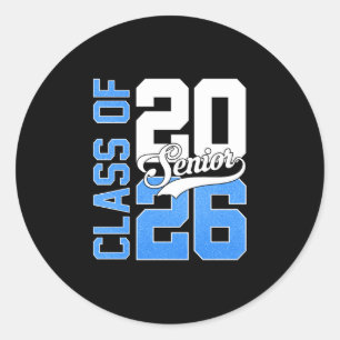 Abiturient 2026 Abschlussklasse 2026 Abitur Männer Runder Aufkleber