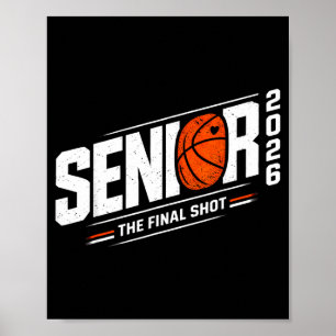 Abiturient 2026 Abschlussklasse 2026 Basketball Poster