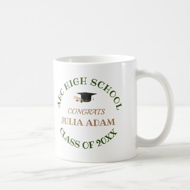 Abiturientenfeier-Skript für die Abschlussfeier Kaffeetasse (Rechts)