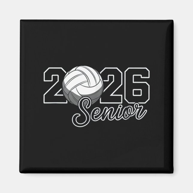 Abiturientin 2026 Volleyball-Mutter High School Ab Magnet (Vorne)