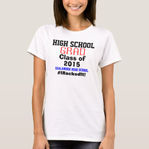 Abiturjahr Schulname T-Shirt