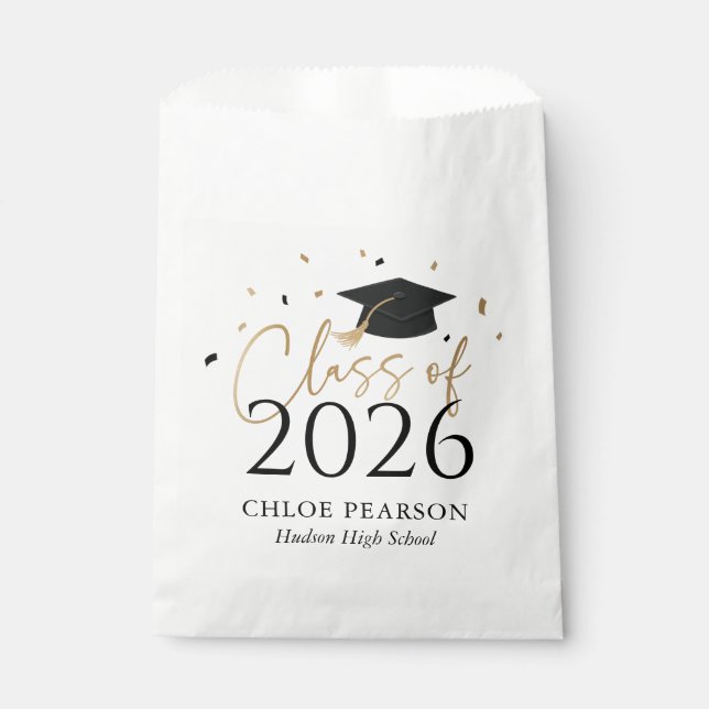 Abiturjahrgang 2026 Konfetti-Abschlussfeier Geschenktütchen (Vorderseite)