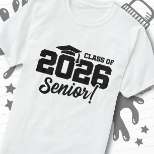 Abiturjahrgang 2026 Senior-Varsity-Abschluss lusti T-Shirt