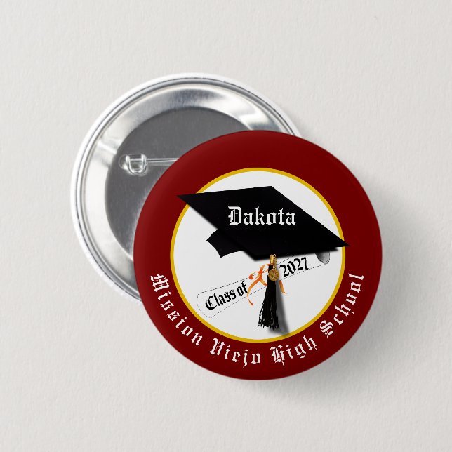 Abiturjahrgang 2027 Abschlussfeier Button (Vorne & Hinten)