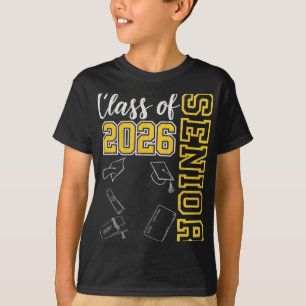 Abiturklasse 2026 Senior 26 Schulabschluss Schwarz T-Shirt
