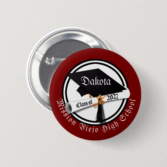 Abiturklasse 2027 Abschlussfeier Button (Vorne & Hinten)