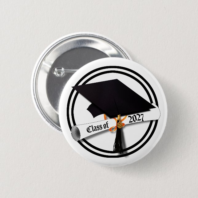 Abiturklasse 2027 Abschlussfeier Button (Vorne & Hinten)