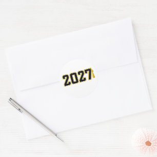 Abiturklasse 2027 Abschlussfeier Runder Aufkleber