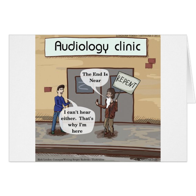 Abkehr für das Audiologe Office Funny (Vorderseite (Horizontal))