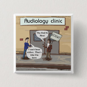 Abkehr für das Audiologe Office Funny Button