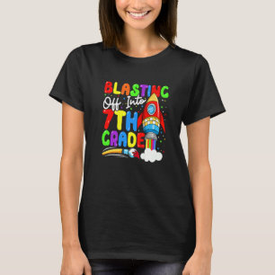 Abklingen in der 7. Klasse zurück zu den Schuljung T-Shirt