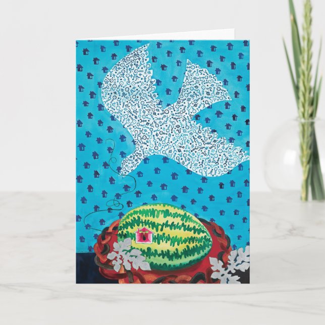 Abkommen-Gruß-Karte durch Catharine Kim Woodin Karte (Vorderseite)