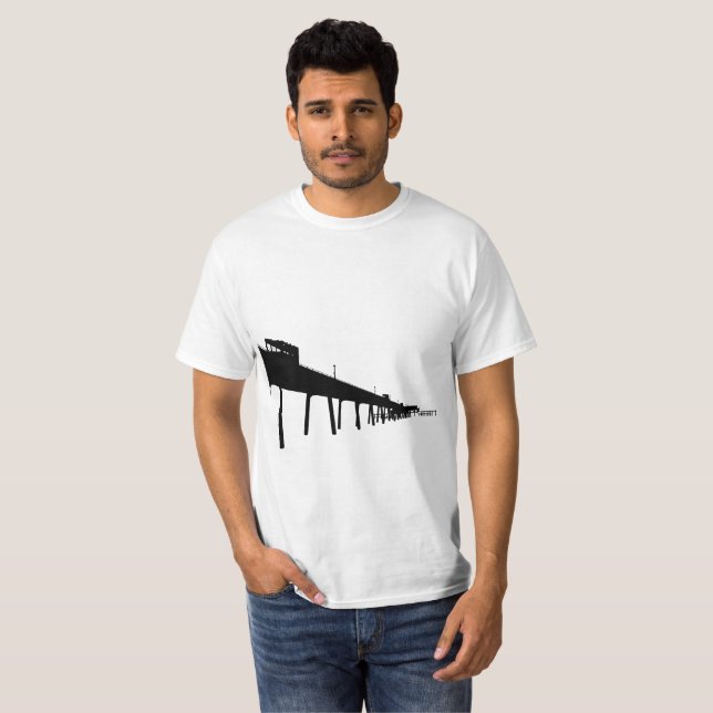 Abkommen-Pier-Silhouette T-Shirt (Vorne ganz)